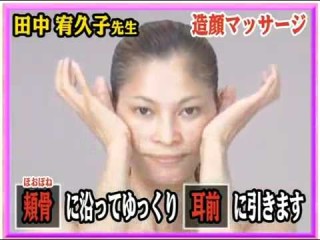 むくみ、たるみがスッキリ！田中宥久子先生の簡単マッサージテクニック。